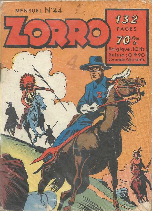 Scan de la Couverture Zorro n 44